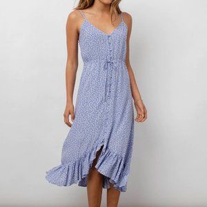Rails Lavender Floral Midi Dress Size Small